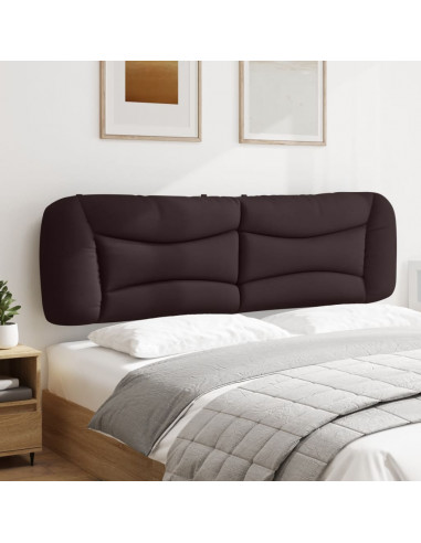 Cuscino Testiera Marrone Scuro 180 cm in Tessuto