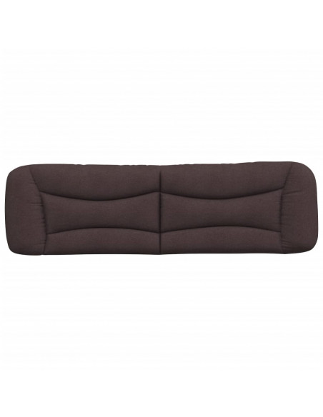 Cuscino Testiera Marrone Scuro 180 cm in Tessuto