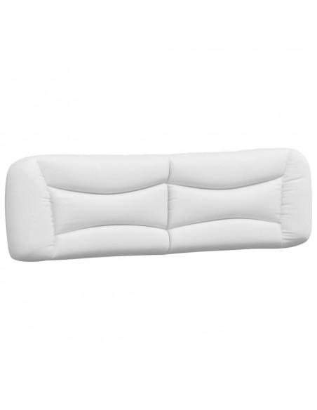 Cuscino Testiera Bianco 180 cm in Similpelle