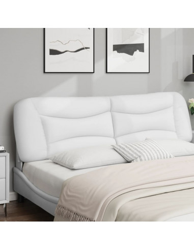 Cuscino Testiera Bianco 180 cm in Similpelle