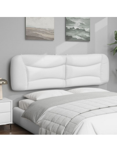 Cuscino Testiera Bianco 180 cm in Similpelle