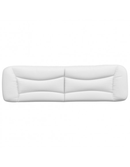 Cuscino Testiera Bianco 180 cm in Similpelle