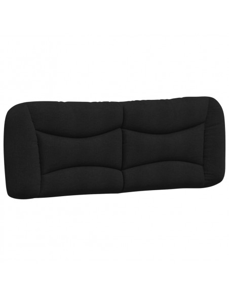 Cuscino Testiera Nero 120 cm in Tessuto
