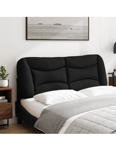 Cuscino Testiera Nero 120 cm in Tessuto