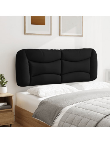 Cuscino Testiera Nero 120 cm in Tessuto