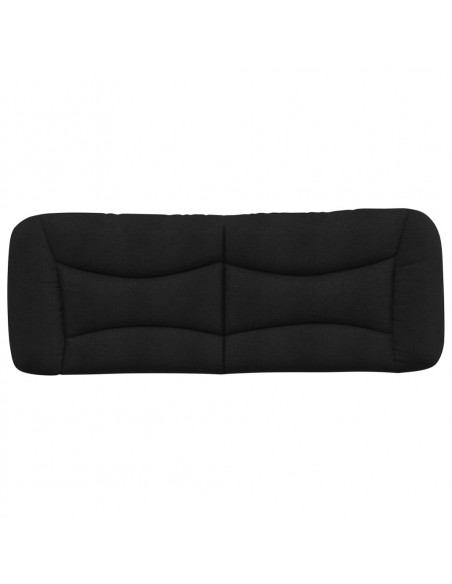 Cuscino Testiera Nero 120 cm in Tessuto