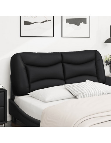 Cuscino Testiera Nero 120 cm in Similpelle