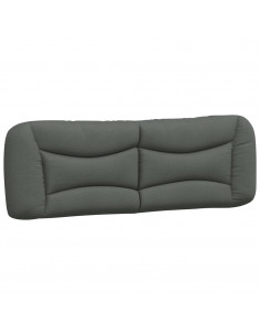 Cuscino Testiera Grigio Scuro 160 cm in Tessuto 2