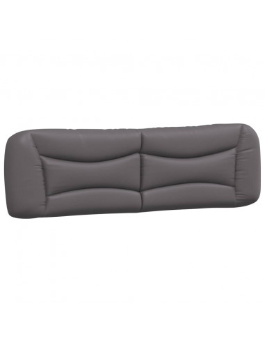 Cuscino Testiera Grigio 180 cm in Similpelle
