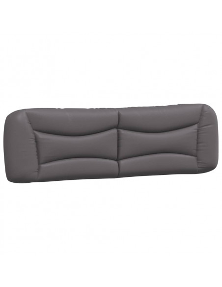 Cuscino Testiera Grigio 180 cm in Similpelle