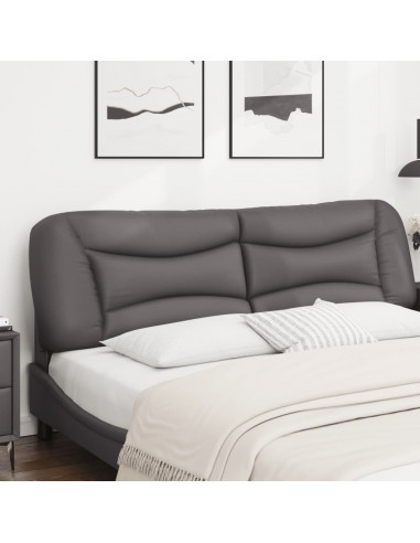Cuscino Testiera Grigio 180 cm in Similpelle