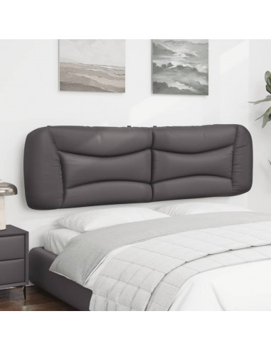 Cuscino Testiera Grigio 180 cm in Similpelle
