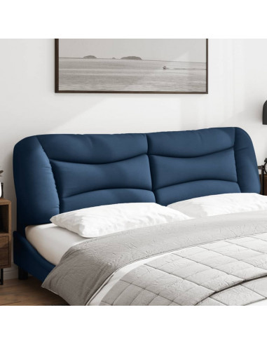 Cuscino Testiera Blu 180 cm in Tessuto