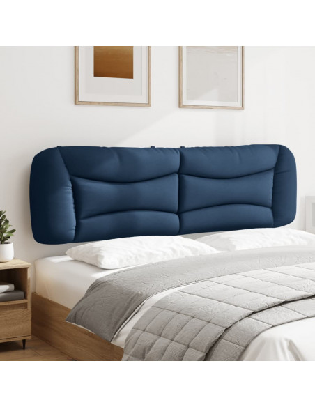 Cuscino Testiera Blu 180 cm in Tessuto