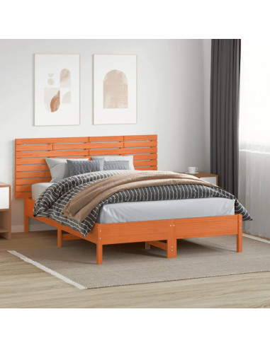 Testiera da Parete 166x3x63 cm in Legno Massello di Pino