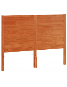 Testiera Marrone Cera 180 cm in Legno Massello di Pino 2