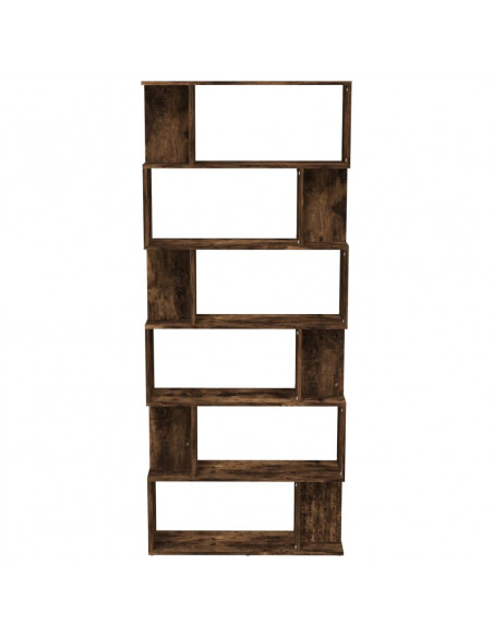 Libreria/Divisorio Rovere Fumo 80x24x192cm in Legno Multistrato