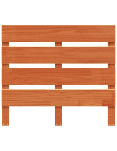 Testiera Marrone Cera 90 cm in Legno Massello di Pino