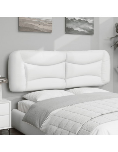 Cuscino Testiera Bianco 160 cm in Similpelle