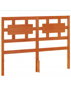 Testiera Marrone Cera 135 cm in Legno Massello di Pino 2