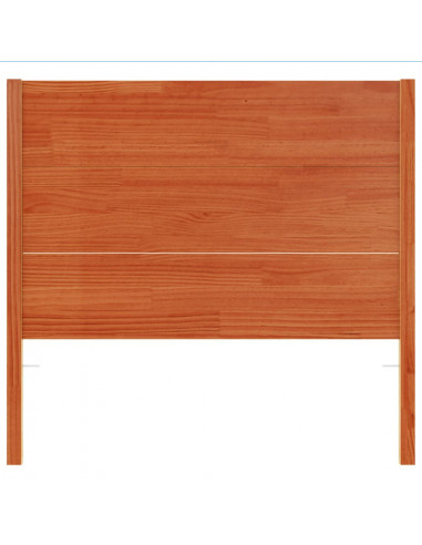 Testiera Marrone Cera 100 cm in Legno Massello di Pino