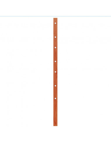 Testiera Marrone Cera 100 cm in Legno Massello di Pino