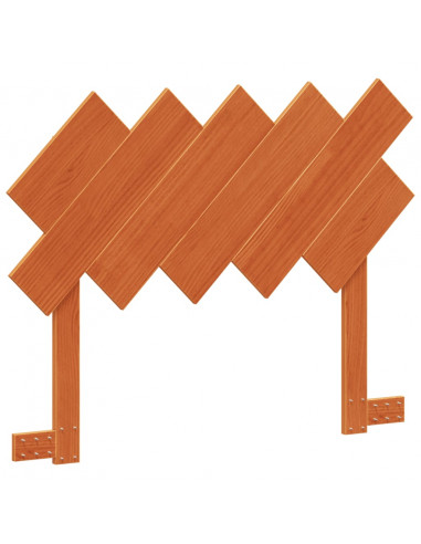 Testiera Marrone Cera 100 cm in Legno Massello di Pino