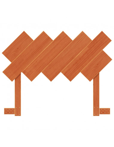 Testiera Marrone Cera 100 cm in Legno Massello di Pino