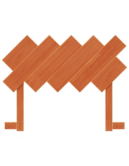 Testiera Marrone Cera 100 cm in Legno Massello di Pino