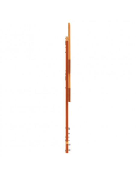 Testiera Marrone Cera 100 cm in Legno Massello di Pino