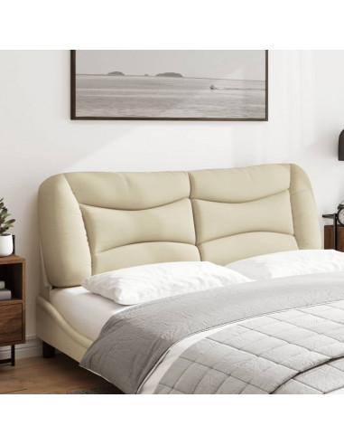 Cuscino Testiera Crema 160 cm in Tessuto