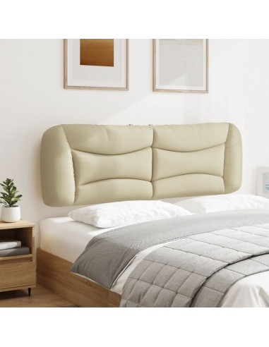Cuscino Testiera Crema 160 cm in Tessuto