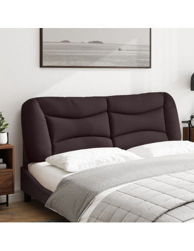 Cuscino Testiera Hvar Marrone Scuro 160 cm in Tessuto