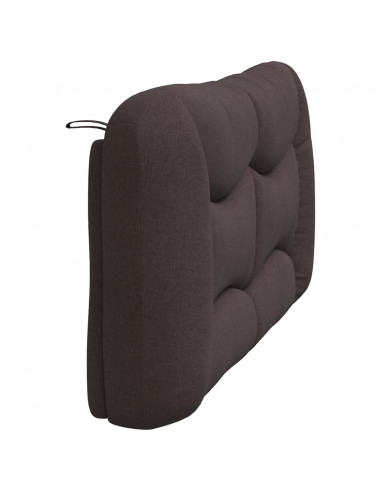 Cuscino Testiera Marrone Scuro 160 cm in Tessuto