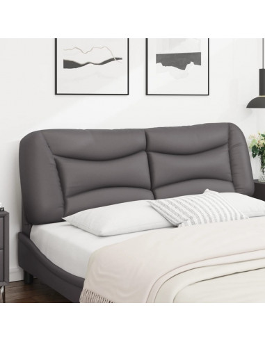 Cuscino Testiera Grigio 160 cm in Similpelle