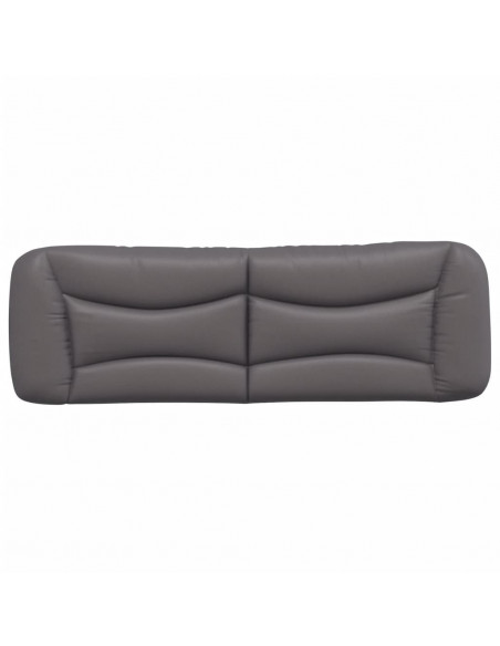 Cuscino Testiera Grigio 160 cm in Similpelle