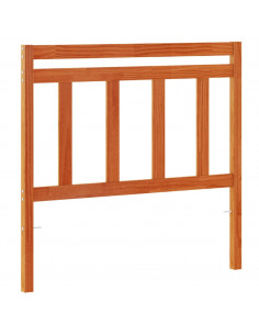 Testiera Marrone Cera 100 cm in Legno Massello di Pino 2