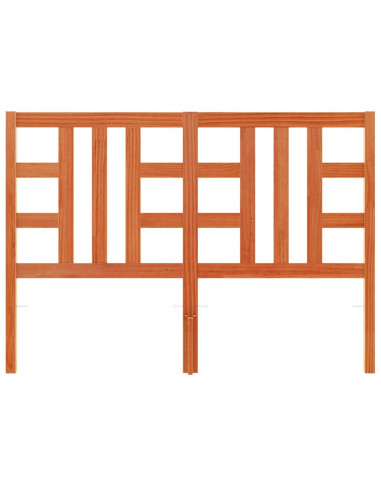 Testiera Marrone Cera 150 cm in Legno Massello di Pino