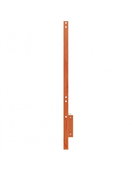 Testiera Marrone Cera 150 cm in Legno Massello di Pino