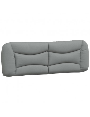Cuscino Testiera Grigio Chiaro 160 cm in Tessuto
