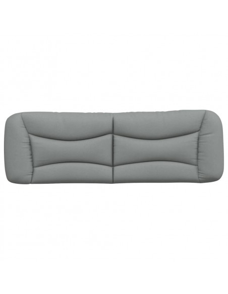 Cuscino Testiera Grigio Chiaro 160 cm in Tessuto