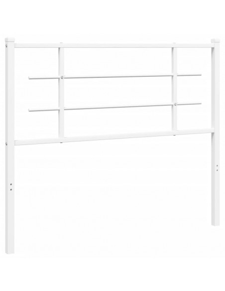 Testiera in Metallo Bianco 107 cm