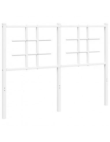 Testiera in Metallo Bianco 120 cm