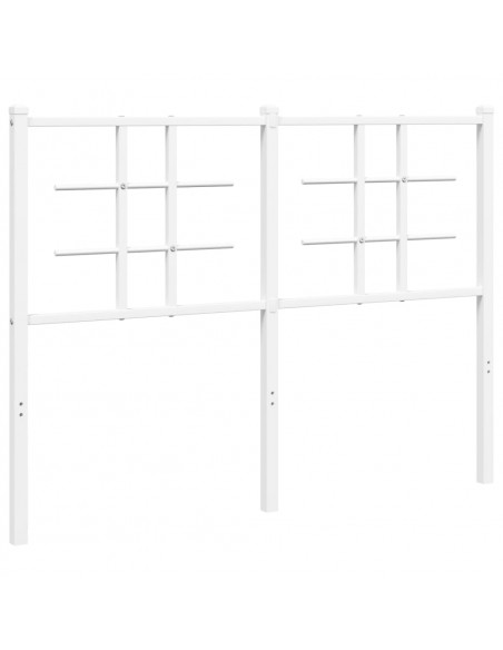 Testiera in Metallo Bianco 120 cm