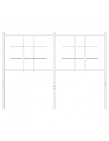 Testiera in Metallo Bianco 120 cm