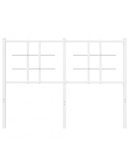 Testiera in Metallo Bianco 120 cm