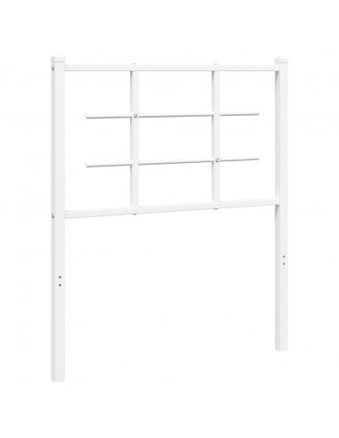 Testiera in Metallo Bianco 75 cm