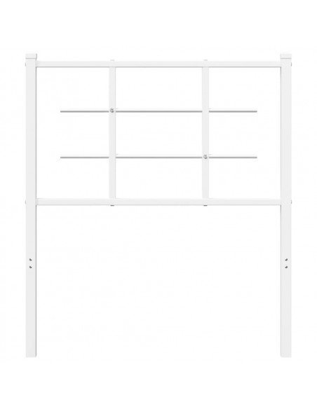 Testiera in Metallo Bianco 75 cm