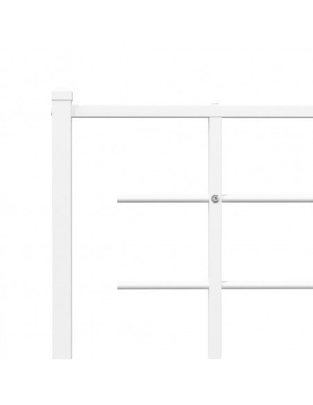 Testiera in Metallo Bianco 75 cm