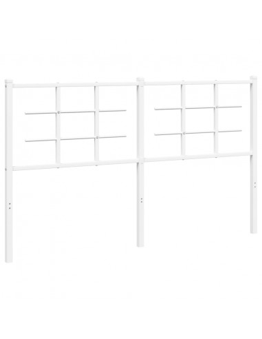 Testiera in Metallo Bianco 150 cm